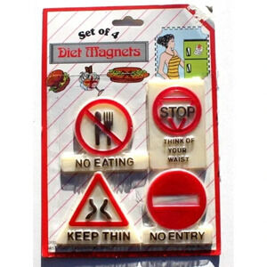 Sealed Vintage 1980s 1990s Diet Magnets Meme Funny Fridge Gag Gift NOS